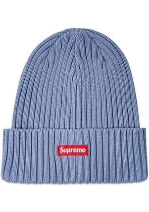 Supreme overdyed ribbed beanie - Blue