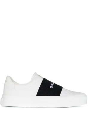 Givenchy logo-webbing low-top sneakers - White