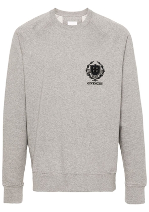 Givenchy logo-embroidered cotton sweatshirt - Grey