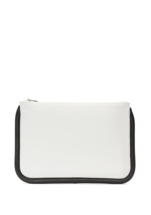 JW Anderson two-tone design leather pouch - White