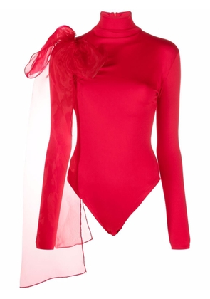 Atu Body Couture bow-detail roll-neck bodysuit - Red