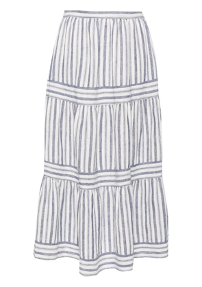 Polo Ralph Lauren striped A-line midi skirt - Blue