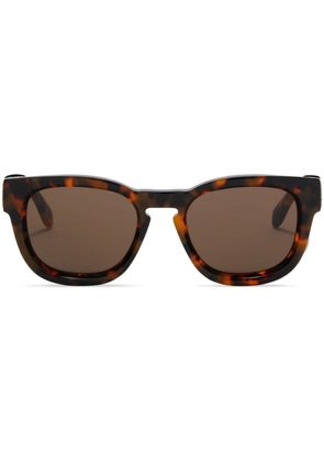 Palm Angels Eyewear Riverside square-frame sunglasses - Brown