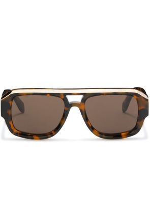 Palm Angels Stockton square-frame sunglasses - Brown