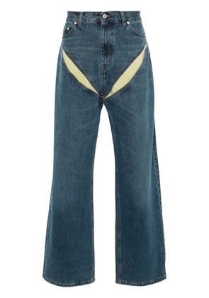 Y/Project cut-out detail jeans - Blue