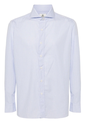 Borrelli check-pattern cotton shirt - Blue