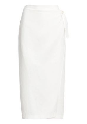 Polo Ralph Lauren linen wrap skirt - White