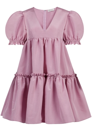Nina Ricci V-neck short-sleeve dress - Pink