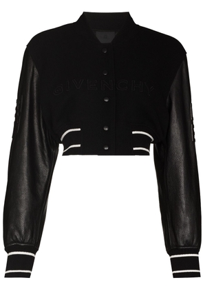 Givenchy cropped bomber jacket - Black