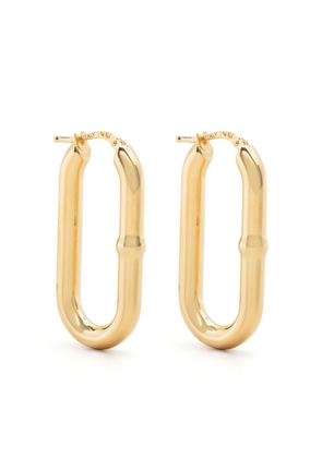 Bottega Veneta oval hoop earrings - Gold