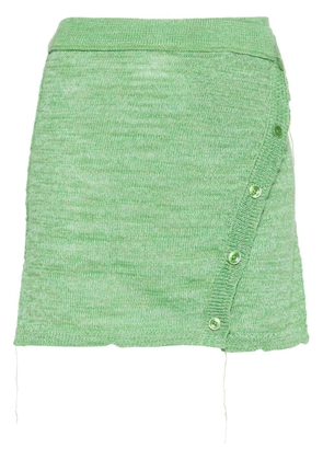 Acne Studios knitted mini skirt - Green