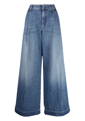 Sportmax pleated wide-leg jeans - Blue