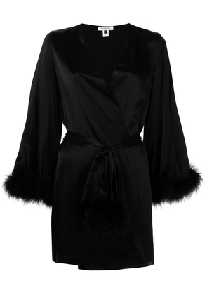 Gilda & Pearl Kitty short robe - Black