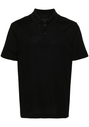Givenchy embroidered-monogram cotton polo shirt - Black
