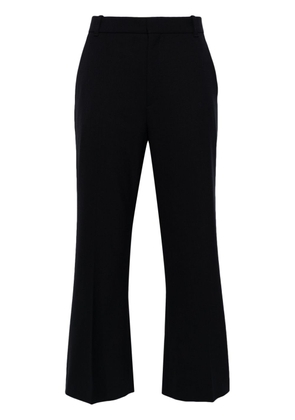 Chloé mid-rise cropped tailored trousers - Blue