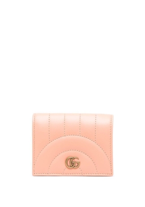 Gucci GG Marmont card case wallet - Pink