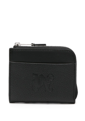 Palm Angels logo-debossed leather wallet - Black