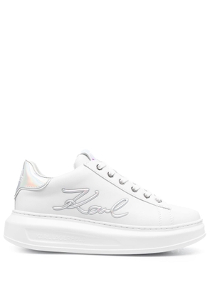 Karl Lagerfeld debossed-logo detail sneakers - White