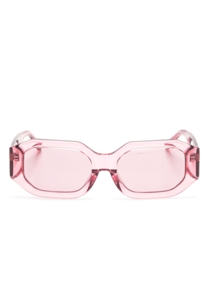 Linda Farrow x The Attico rectangle-frame sunglasses - Pink