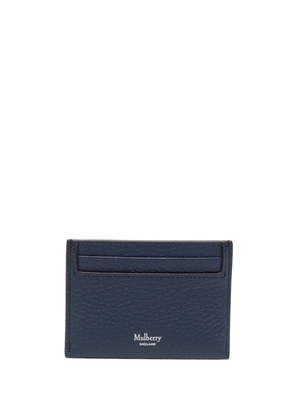 Mulberry logo-print leather cardholder - Blue