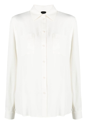 PINKO chest-pockets long-sleeve shirt - White