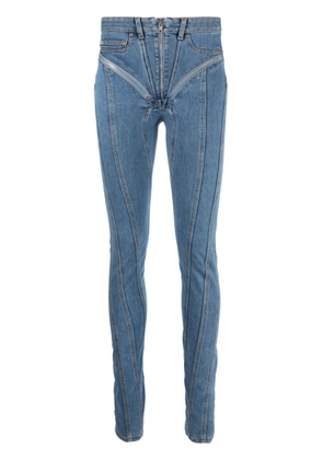 Mugler Spiral skinny jeans - Blue