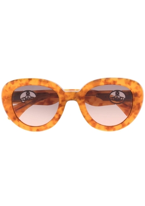 Vivienne Westwood tortoiseshell round-frame sunglasses - Brown
