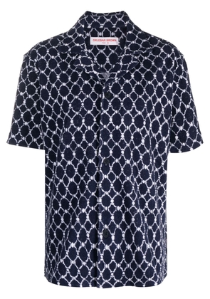 Orlebar Brown Howell Geo short-sleeve shirt - Blue