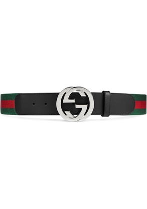 Gucci Web belt with G buckle - Black