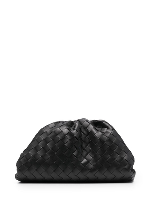 Bottega Veneta Intrecciato-weave clutch bag - Black