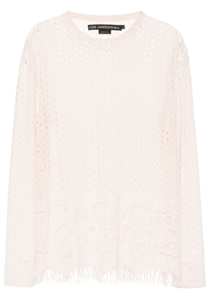 Andersson Bell lace long-sleeve T-shirt - Neutrals