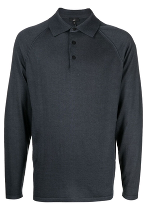 Dunhill long-sleeve cashmere polo shirt - Grey