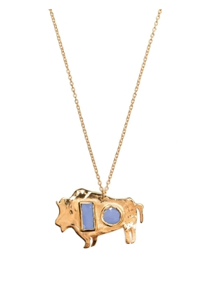Nick Fouquet bull-pendant necklace - Gold