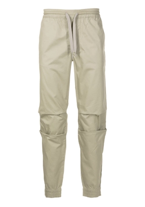 Armani Exchange drawstring-waist straight-leg trousers - Neutrals