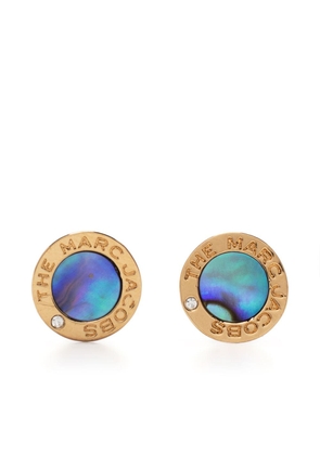 Marc Jacobs The Medallion Abalone stud earrings - Gold