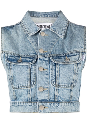 Moschino sleeveless denim jacket - 1295 - Blu