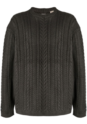 Levi's cable-knit crew-neck jumper - Grey