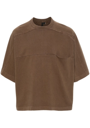 ENTIRE STUDIOS panelled organic-cotton T-shirt - Brown