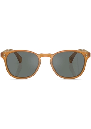 Oliver Peoples Finley Esq. round-frame sunglasses - Brown