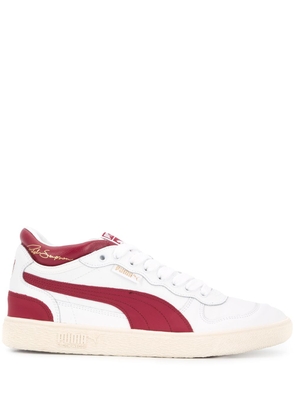 PUMA paneled low top sneakers - White