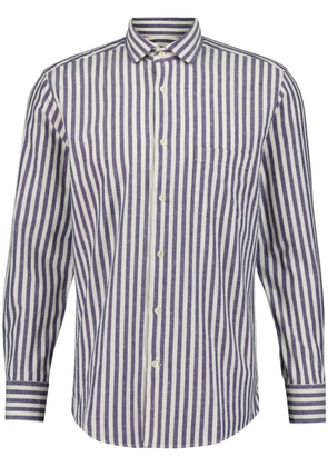 Frescobol Carioca striped cotton shirt - Blue