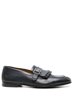 Doucal's buckled leather loafers - Blue