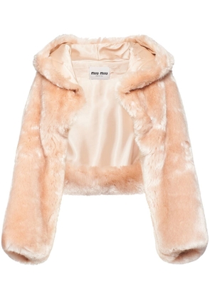 Miu Miu Aspen hooded cropped jacket - Pink