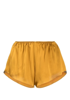 Gilda & Pearl slim-fit silk shorts - Gold