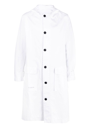 Société Anonyme hooded cotton coat - White
