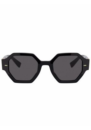 Dolce & Gabbana Eyewear Gros grain octagonal-frame sunglasses - Black