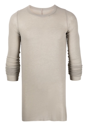 Rick Owens extra-long sleeved T-shirt - Grey