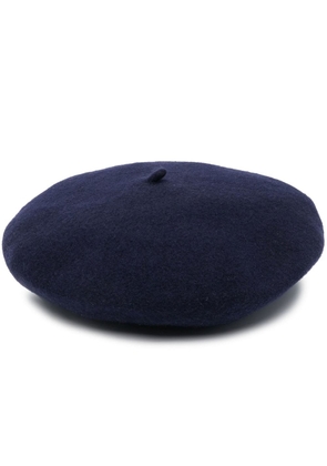 Maison Margiela four-stitch wool beret - Blue