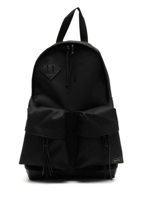 Undercover zip-pocket twill backpack - Black