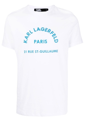 Karl Lagerfeld logo crew-neck T-shirt - White